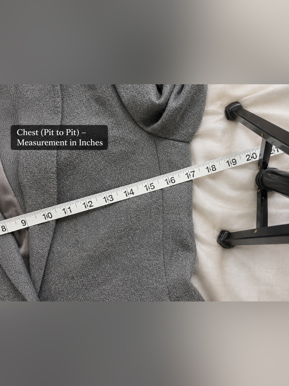 Massimo Dutti 75% Alpaca Tailored Gray Blazer | Made in Portugal - Picture 5 of 6